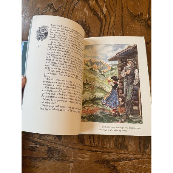 Heidi By Johanna Spyri Illustrated Junior Library Edition 1982 Hardcover - Picture 10 of 11